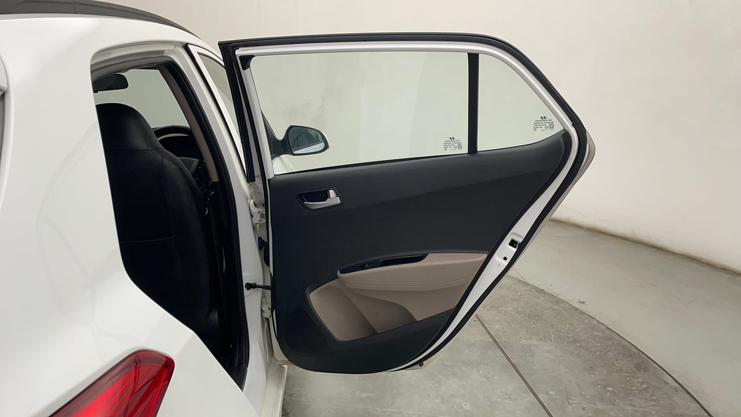Used 2019 Hyundai Grand i10 Sportz 1.2 Kappa VTVT Petrol Manual interior RIGHT REAR DOOR OPEN VIEW