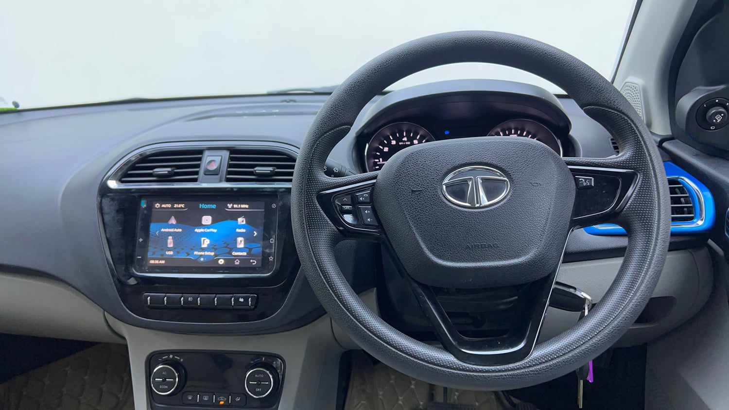 Used 2019 Tata Tiago Revotron XZA Plus Petrol Automatic interior STEERING VIEW