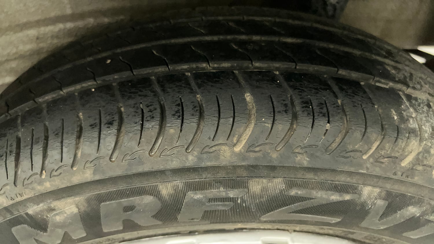 Used 2023 Maruti Suzuki Wagon R VXI 1.0 CNG Cng Manual tyres LEFT REAR TYRE TREAD VIEW