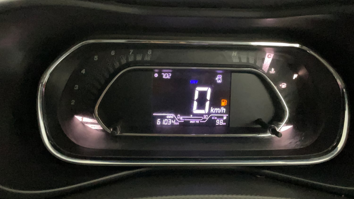Used 2021 Tata Nexon XZ Plus Petrol Manual interior CLUSTERMETER VIEW