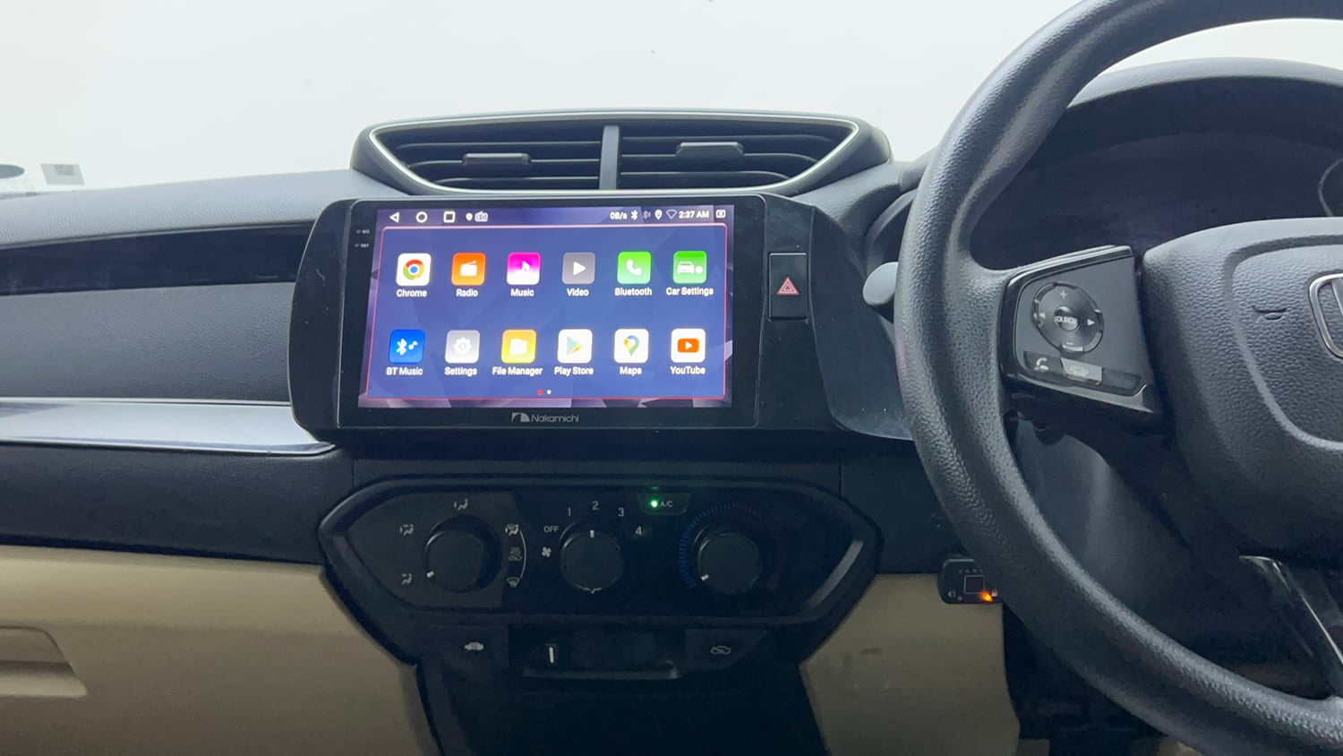 Used 2019 Honda Amaze 1.2 S CVT Petrol Petrol Automatic interior MUSIC SYSTEM & AC CONTROL VIEW