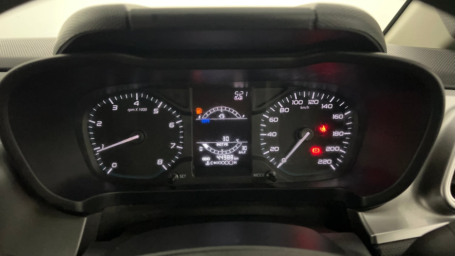 Used 2021 Tata Altroz XZ Petrol Petrol Manual interior CLUSTERMETER VIEW