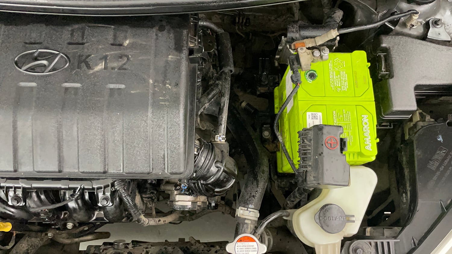 Used 2018 Hyundai Grand i10 Magna 1.2 Kappa VTVT Petrol Manual engine ENGINE LEFT SIDE VIEW