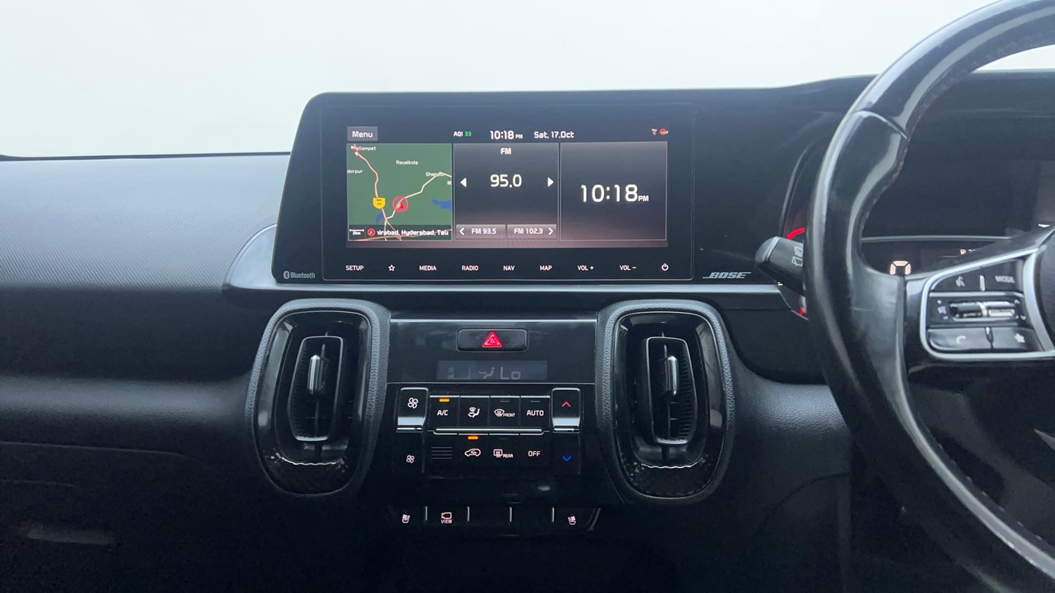 Used 2020 Kia Sonet GTX Plus 1.5 Diesel Manual interior MUSIC SYSTEM & AC CONTROL VIEW