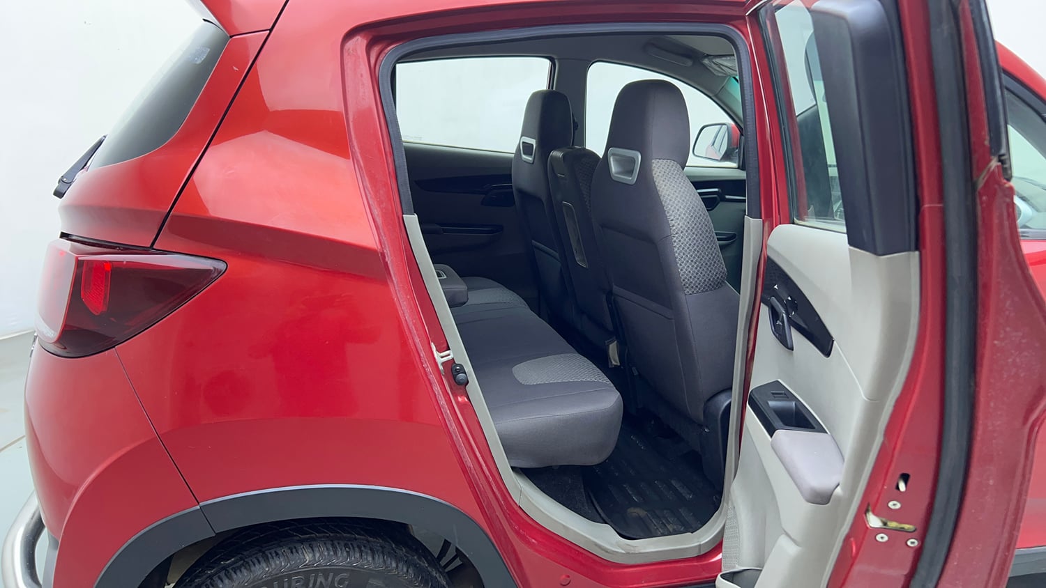 Used 2017 Mahindra KUV100 K6 6 STR Petrol Manual interior RIGHT SIDE REAR DOOR CABIN VIEW