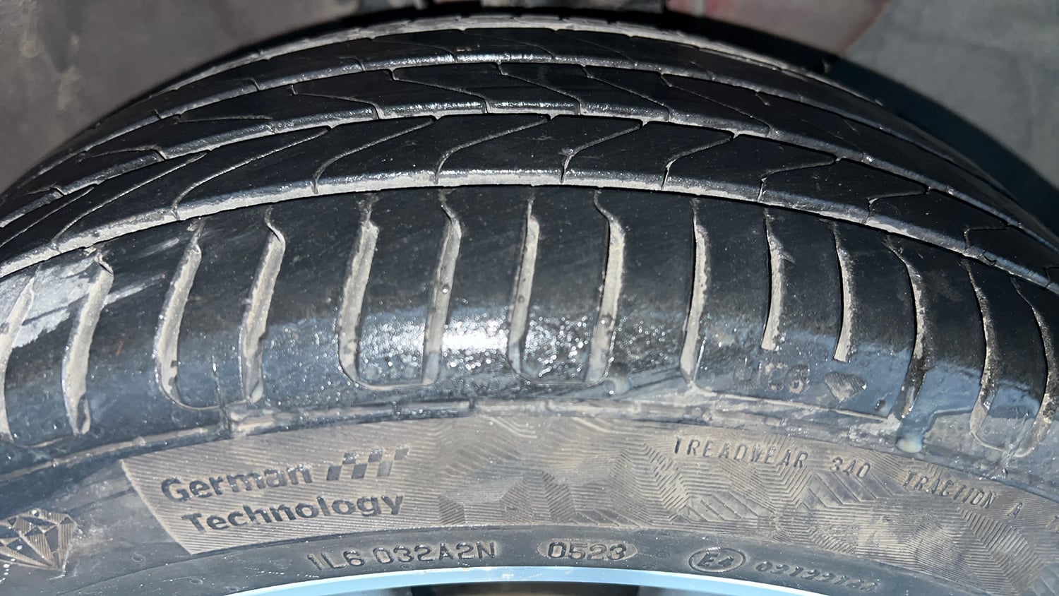 Used 2016 Hyundai i20 Active 1.2 S Petrol Manual tyres RIGHT FRONT TYRE TREAD VIEW