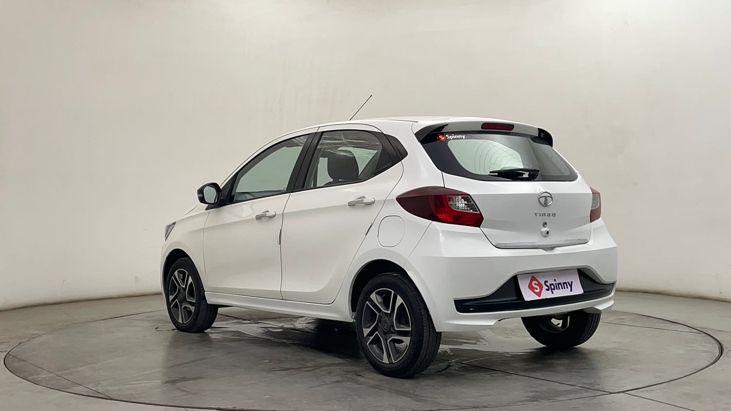 Used 2023 Tata Tiago XZ Plus Petrol Manual exterior LEFT REAR CORNER VIEW