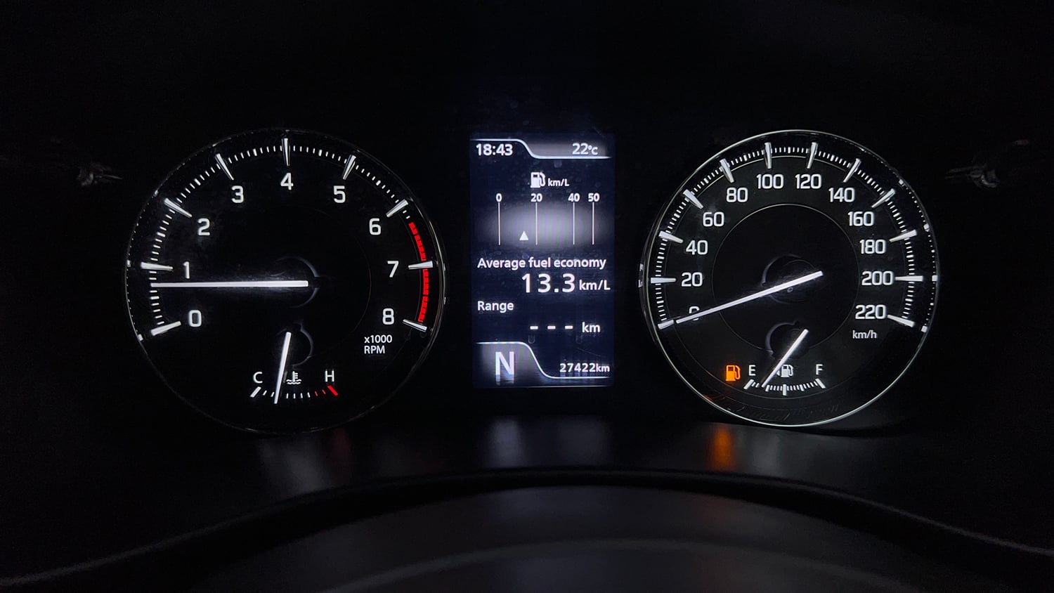 Used 2022 Maruti Suzuki Baleno Alpha AGS Petrol Automatic interior CLUSTERMETER VIEW