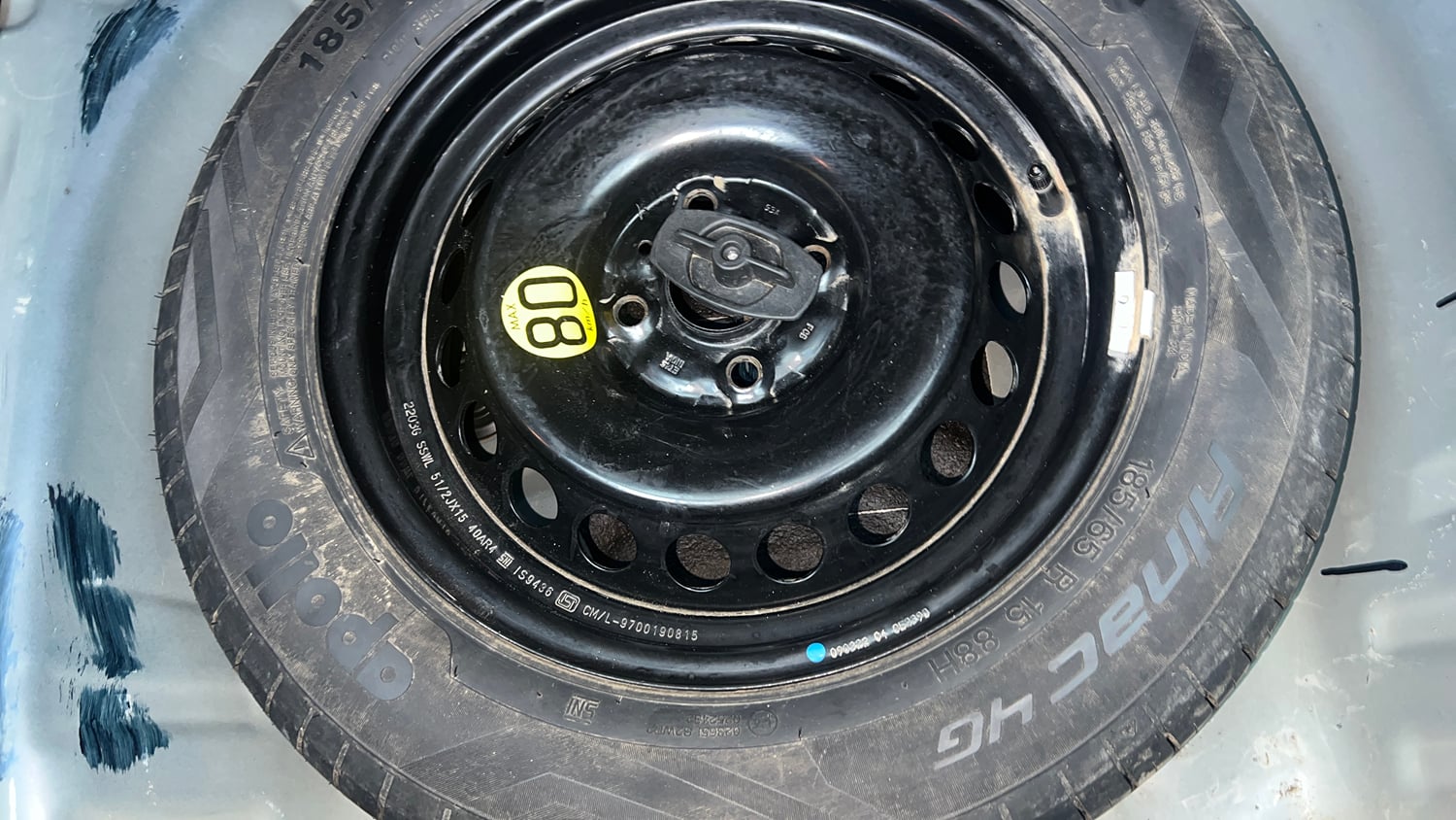 Used 2022 Maruti Suzuki Baleno Alpha Petrol Manual tyres SPARE TYRE VIEW