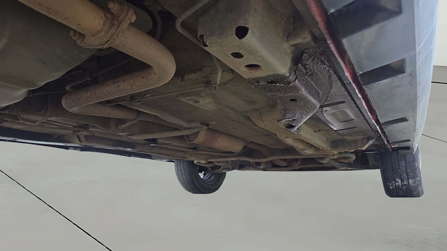 Used 2021 Tata Tiago NRG XZ MT Petrol Manual extra REAR RIGHT UNDERBODY VIEW