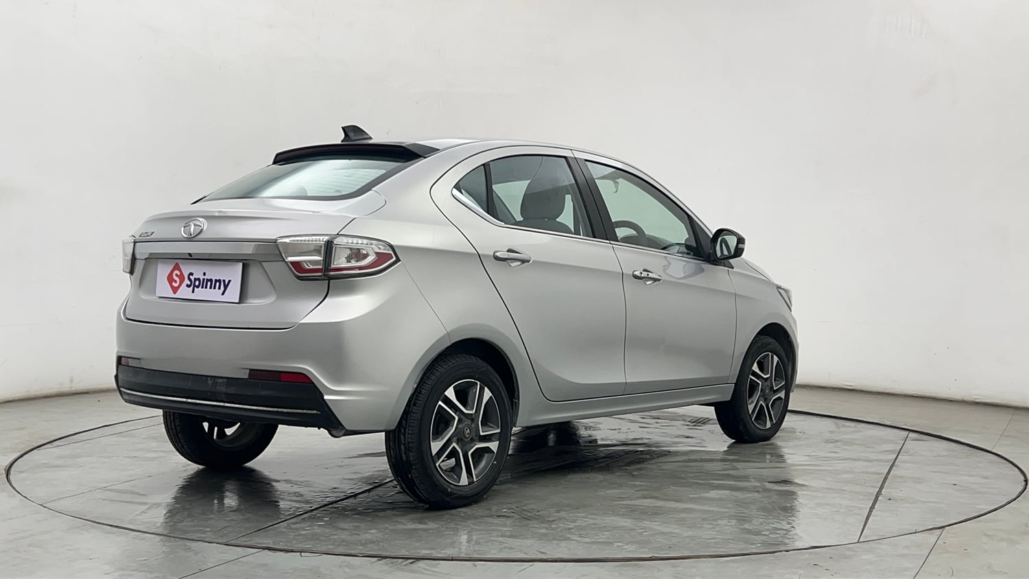 Used 2021 Tata Tigor XZ Plus Petrol Manual exterior RIGHT REAR CORNER VIEW