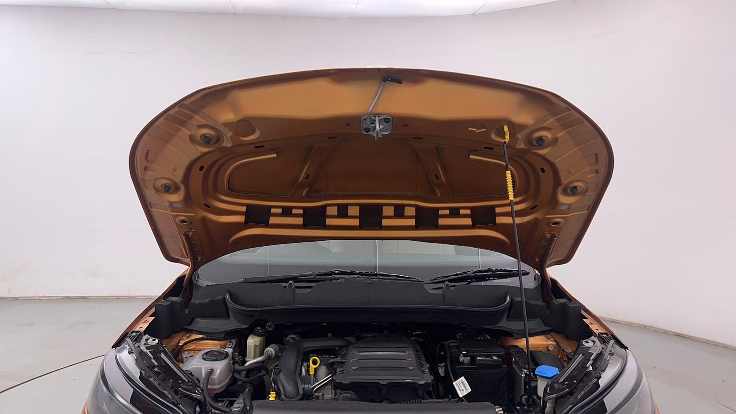 Used 2022 Skoda Kushaq Active 1.0 TSI MT Petrol Manual engine ENGINE & BONNET OPEN FRONT VIEW