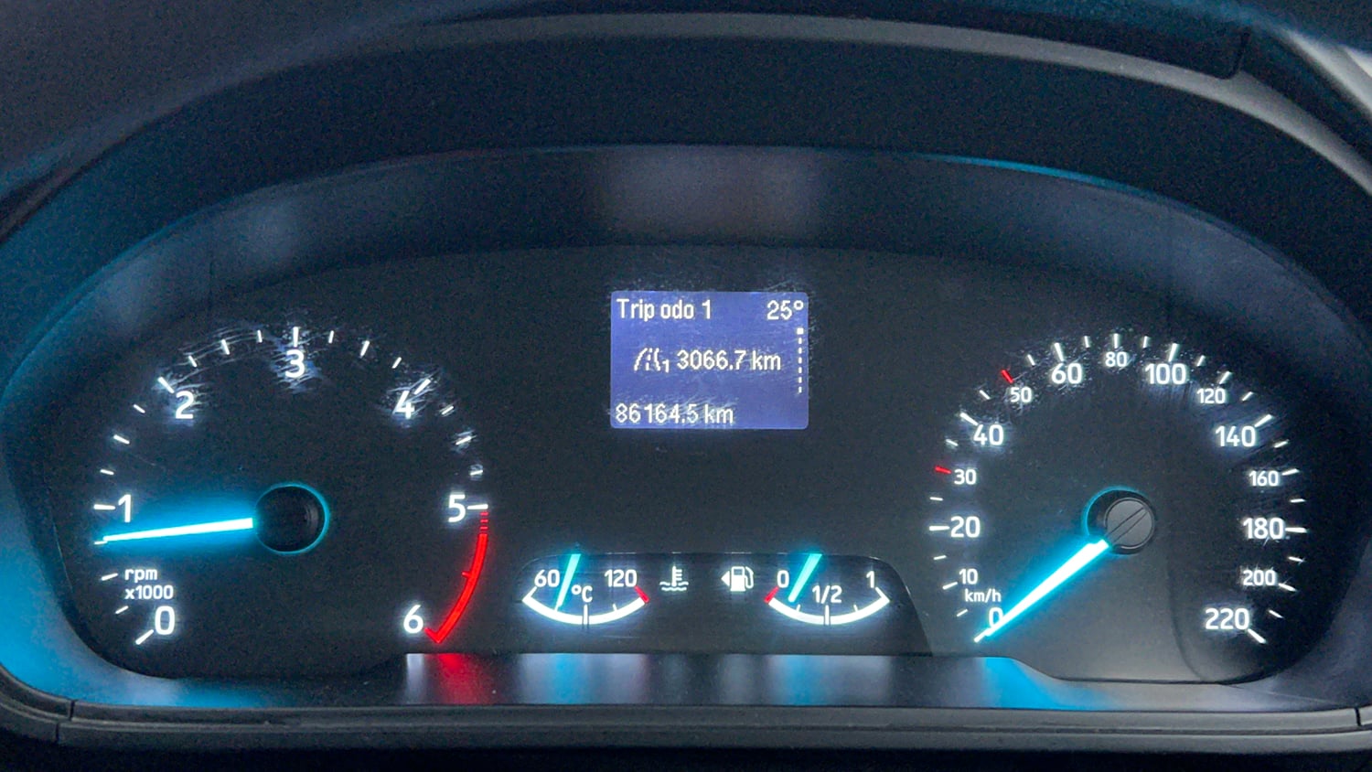 Used 2018 Ford EcoSport Trend + 1.5L TDCi Diesel Manual interior CLUSTERMETER VIEW