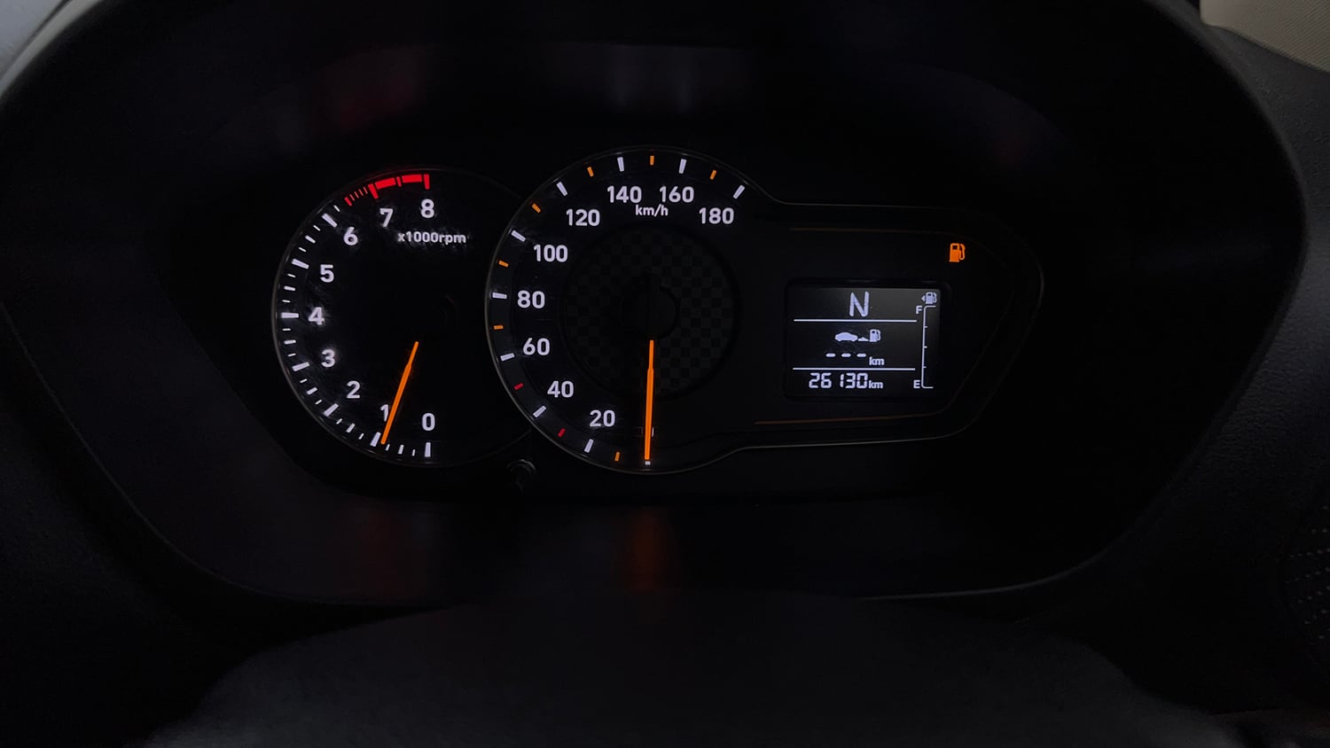 Used 2020 Hyundai Santro Sportz AMT Petrol Automatic interior CLUSTERMETER VIEW
