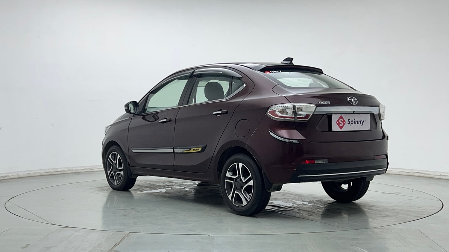 Used 2021 Tata Tigor XZA Plus Petrol Automatic exterior LEFT REAR CORNER VIEW