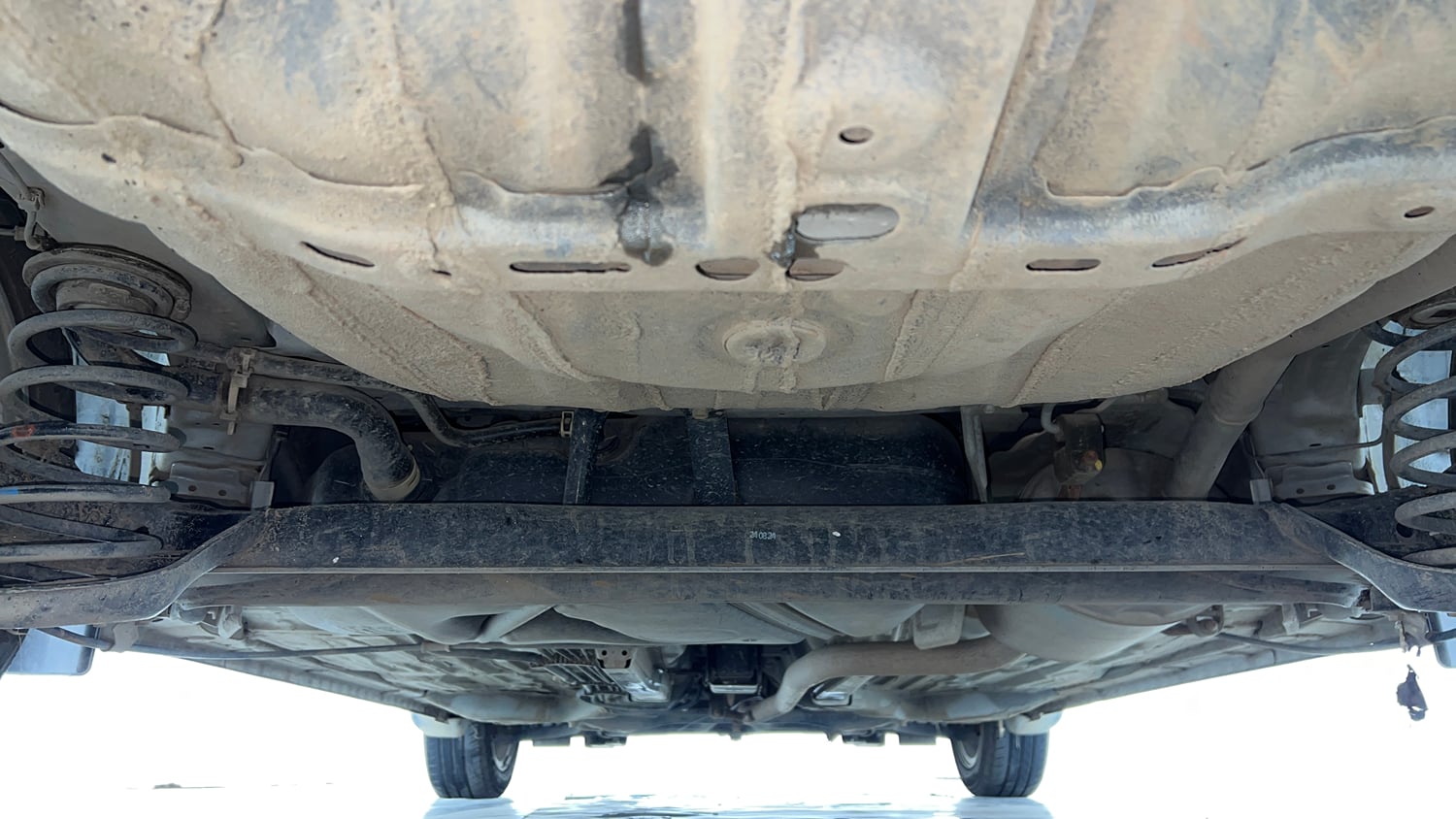 Used 2024 honda Amaze 2nd Generation VX 1.2 Petrol CVT Petrol Automatic extra REAR UNDERBODY VIEW (TAKEN FROM REAR)