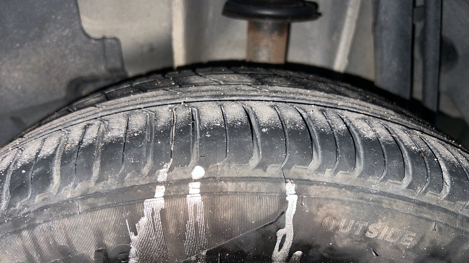 Used 2021 Tata Tigor XZ Plus Petrol Manual tyres LEFT REAR TYRE TREAD VIEW