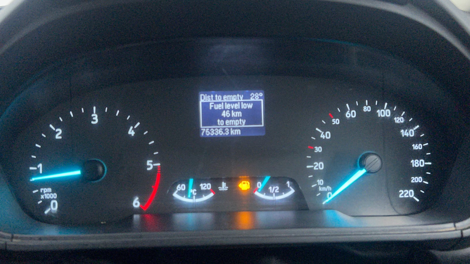 Used 2018 Ford EcoSport Trend + 1.5L TDCi Diesel Manual interior CLUSTERMETER VIEW