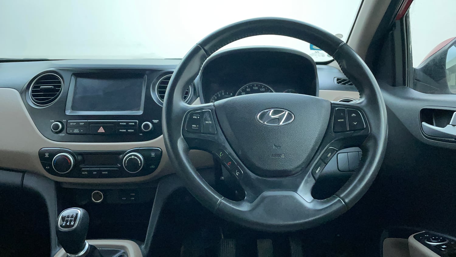 Used 2017 Hyundai Grand i10 Asta 1.2 Kappa VTVT Petrol Manual interior STEERING VIEW