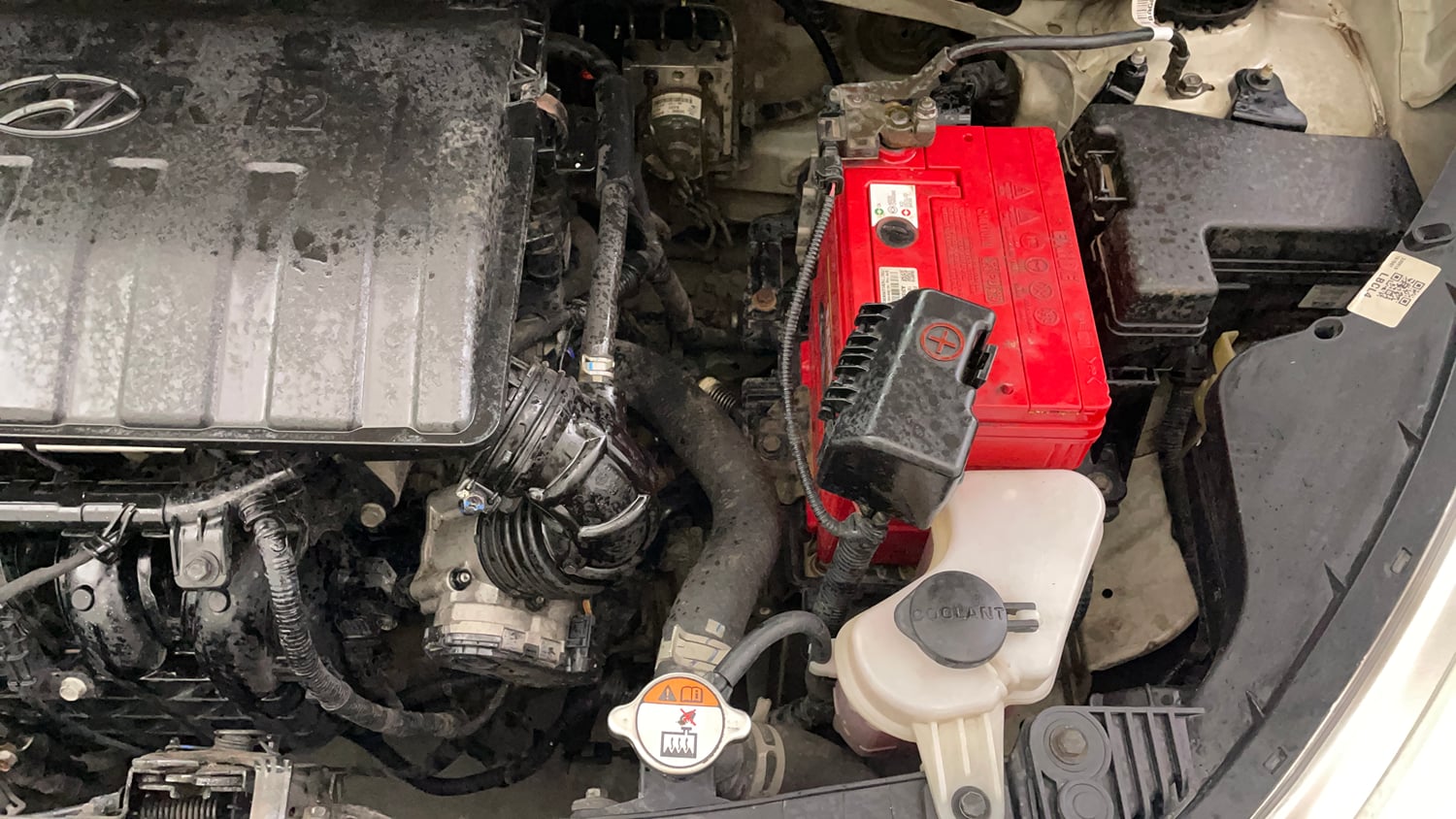 Used 2019 Hyundai Grand i10 Sportz 1.2 Kappa VTVT Petrol Manual engine ENGINE LEFT SIDE VIEW