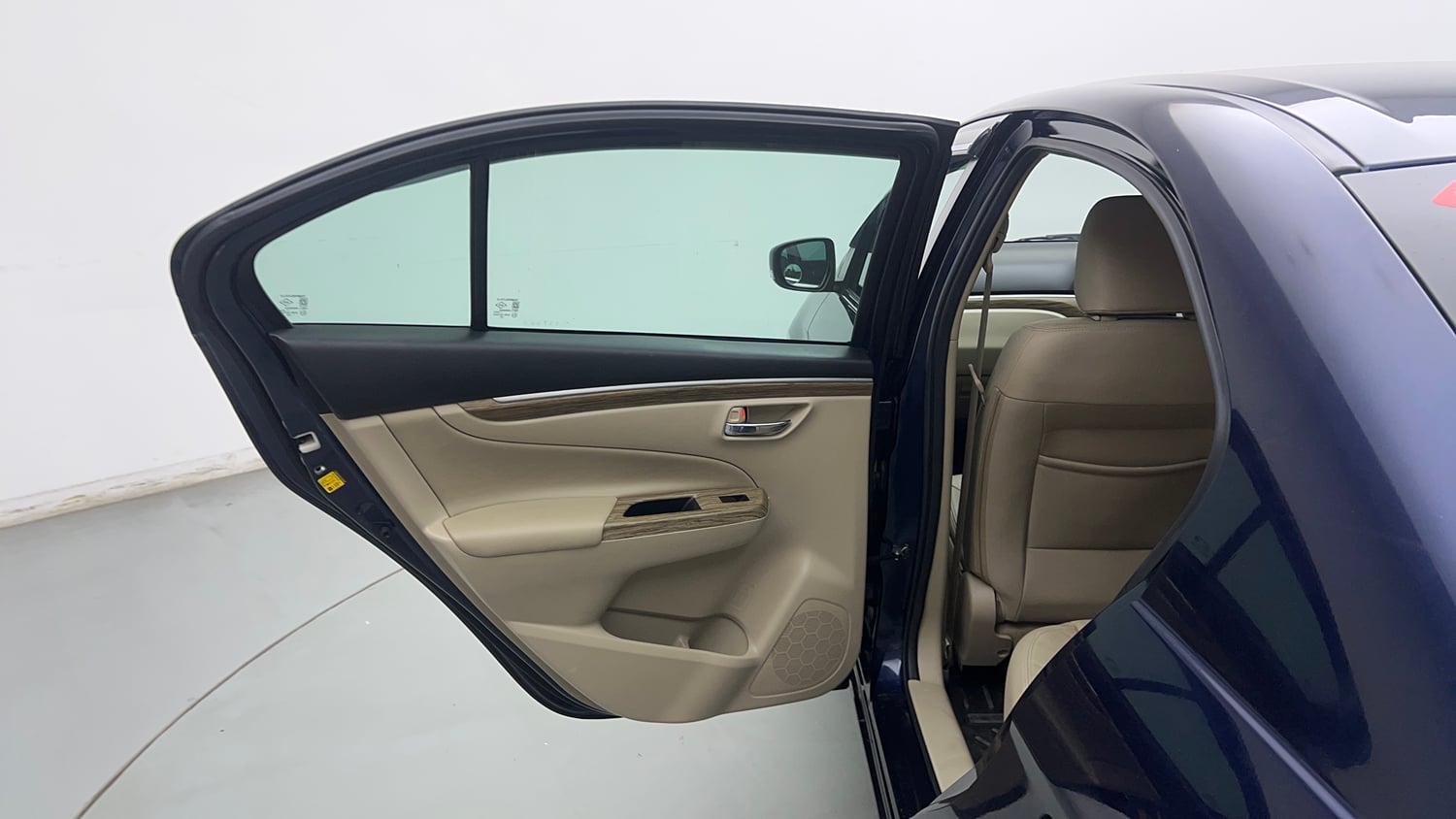 Used 2023 Maruti Suzuki Ciaz Alpha 1.5 Petrol Manual interior LEFT REAR DOOR OPEN VIEW