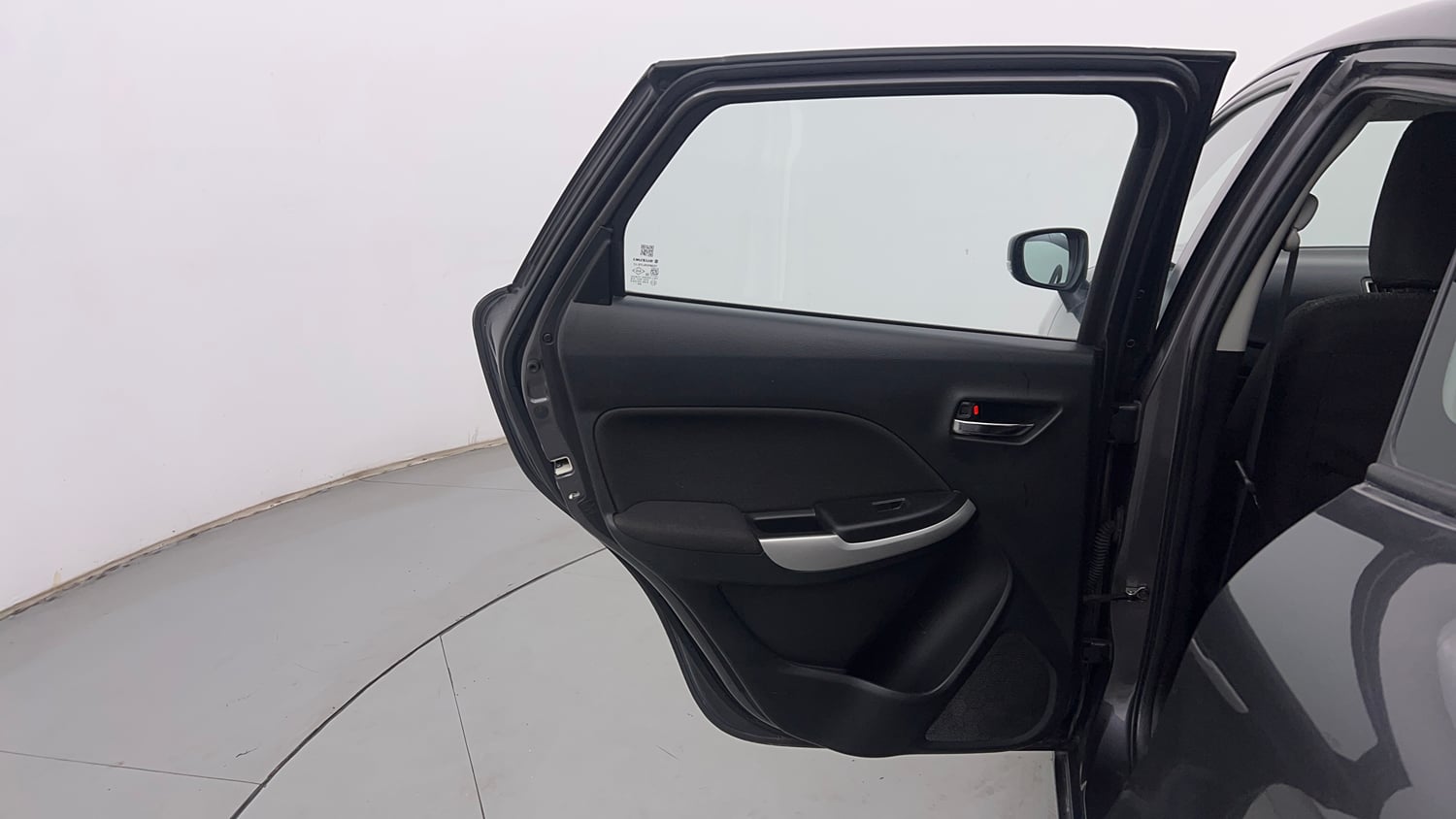 Used 2018 Maruti Suzuki Baleno Delta 1.2 Petrol Manual interior LEFT REAR DOOR OPEN VIEW