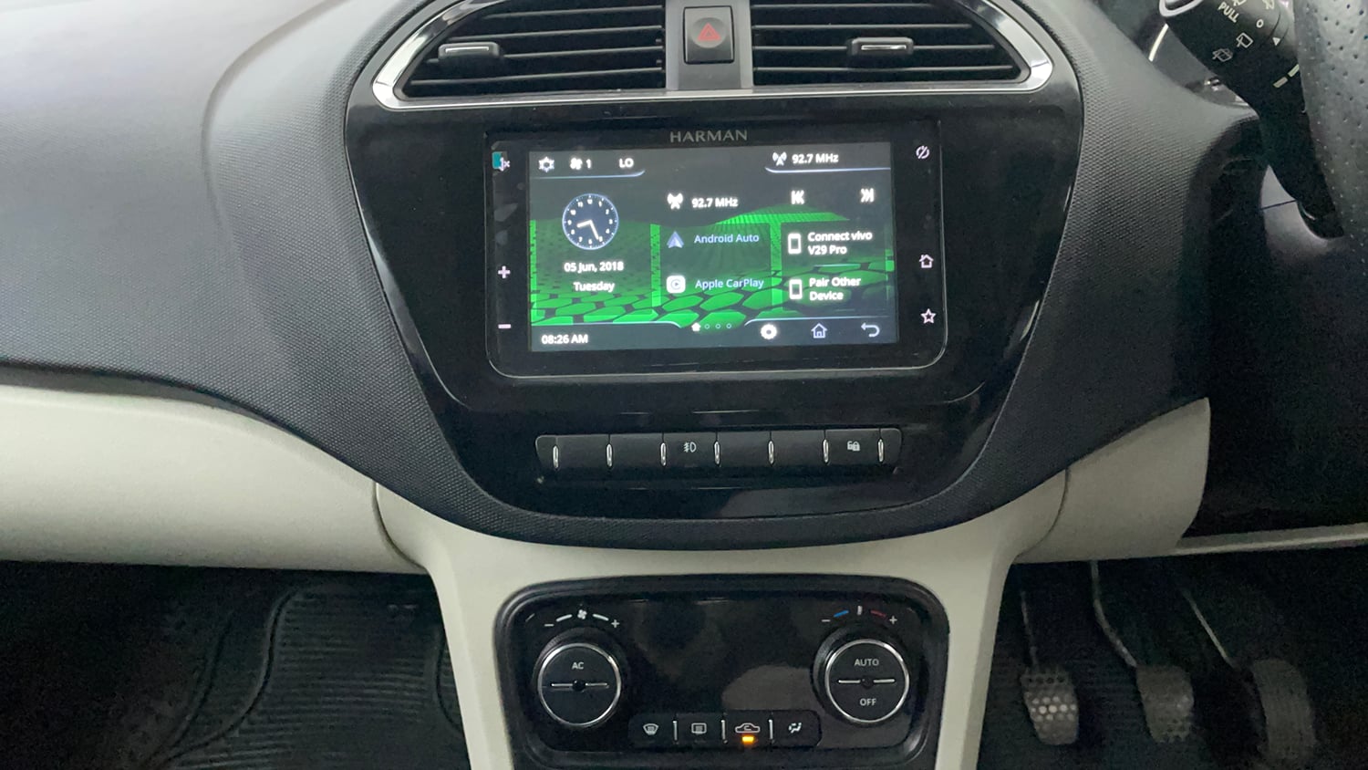 Used 2023 Tata Tiago XZ Plus Petrol Manual interior MUSIC SYSTEM & AC CONTROL VIEW
