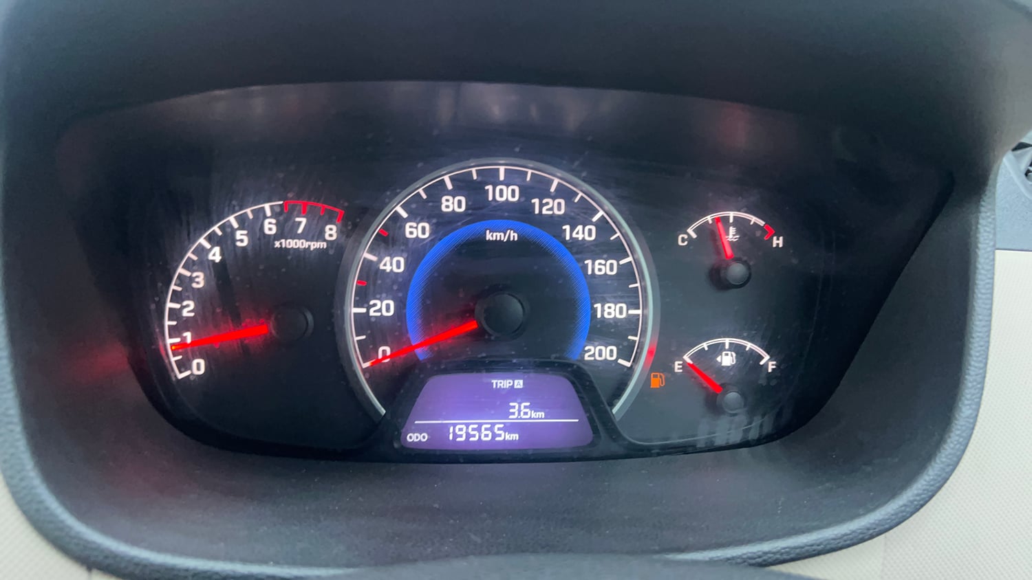 Used 2015 Hyundai Grand i10 Sportz 1.2 Kappa VTVT Petrol Manual interior CLUSTERMETER VIEW