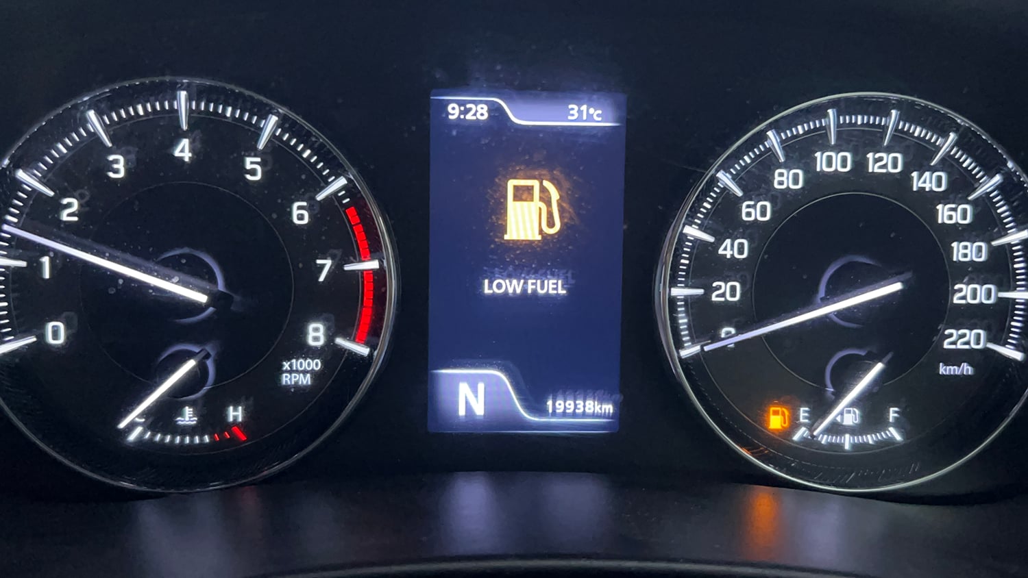 Used 2023 Toyota Glanza V AMT Petrol Automatic interior CLUSTERMETER VIEW