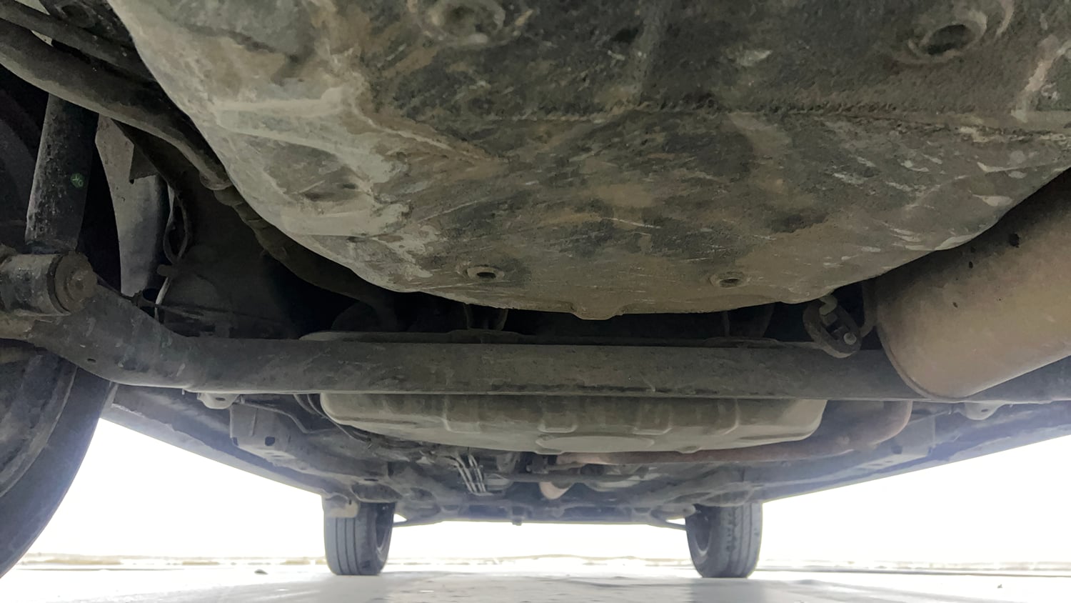 Used 2021 Tata Tigor XZ Plus Petrol Manual extra REAR UNDERBODY VIEW (TAKEN FROM REAR)