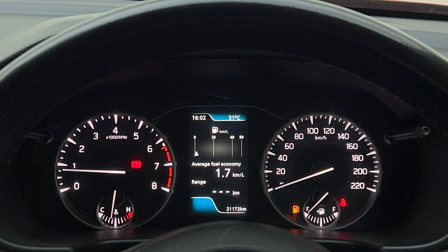 Used 2023 Maruti Suzuki Brezza Zxi Dual Tone Petrol Manual interior CLUSTERMETER VIEW