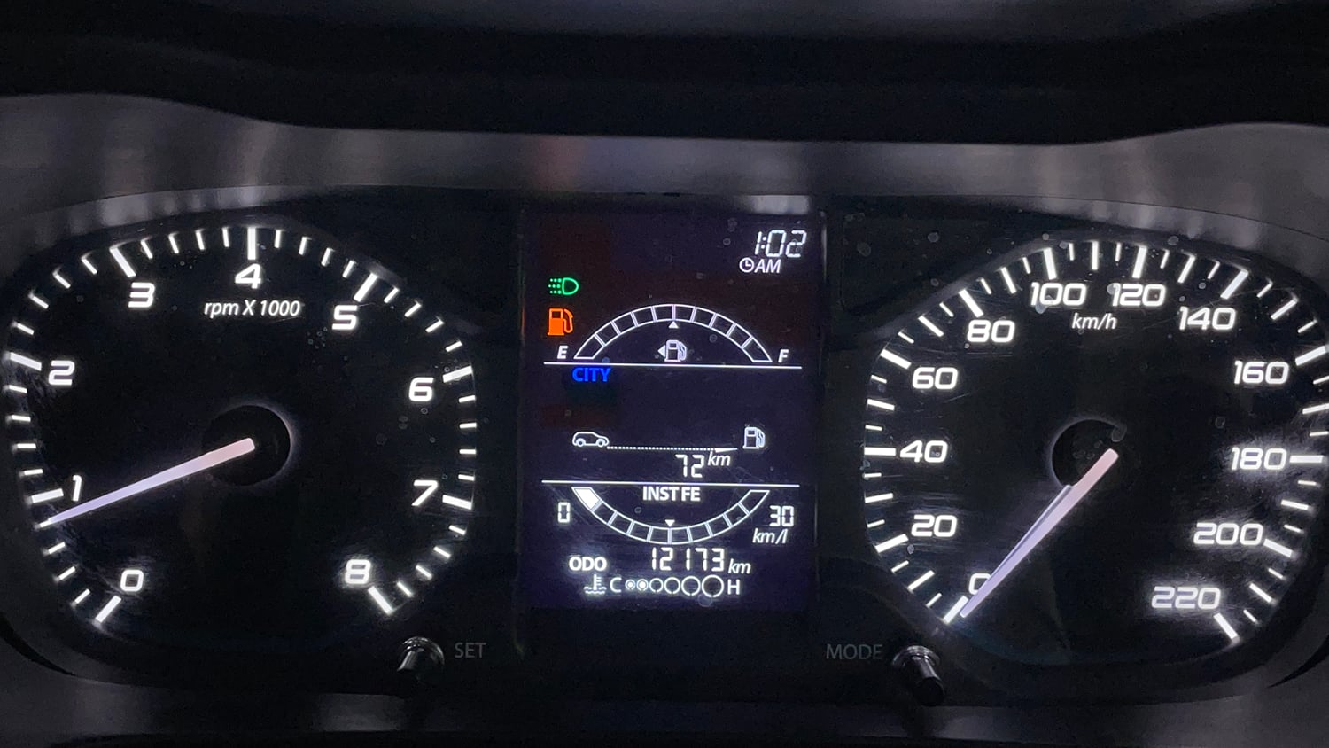 Used 2025 Tata Altroz XZ Petrol Petrol Manual interior CLUSTERMETER VIEW
