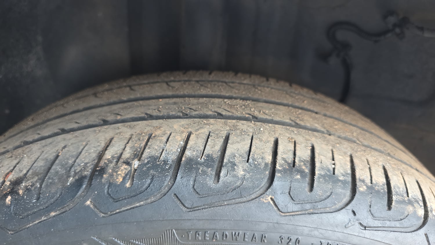 Used 2025 Tata Altroz Racer R2 Petrol Manual tyres RIGHT REAR TYRE TREAD VIEW
