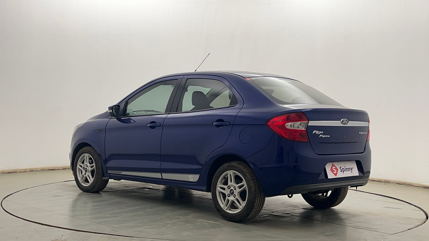Used 2017 Ford Figo Aspire Titanium 1.2 Ti-VCT Sports Edition Petrol Manual exterior LEFT REAR CORNER VIEW