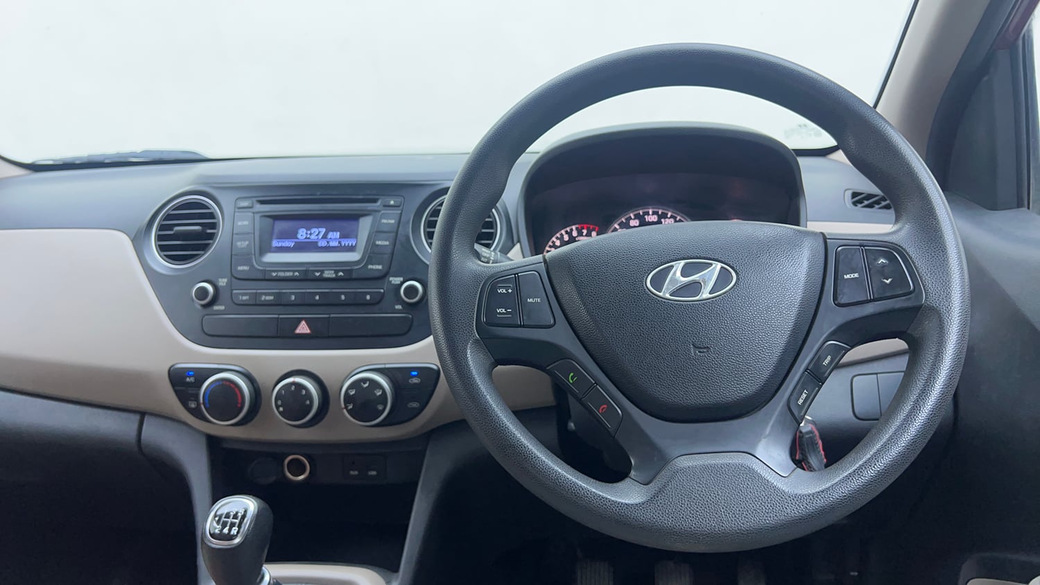 Used 2015 Hyundai Grand i10 Sportz 1.2 Kappa VTVT Petrol Manual interior STEERING VIEW