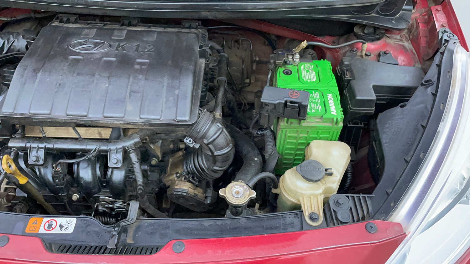 Used 2017 Hyundai Grand i10 Asta 1.2 Kappa VTVT Petrol Manual engine ENGINE LEFT SIDE VIEW