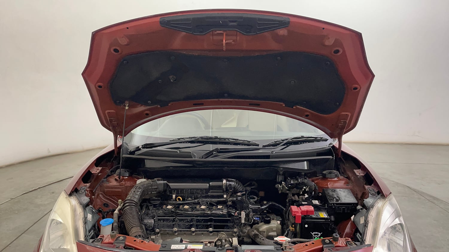 Used 2017 Maruti Suzuki Dzire ZXi AMT Petrol Automatic engine ENGINE & BONNET OPEN FRONT VIEW