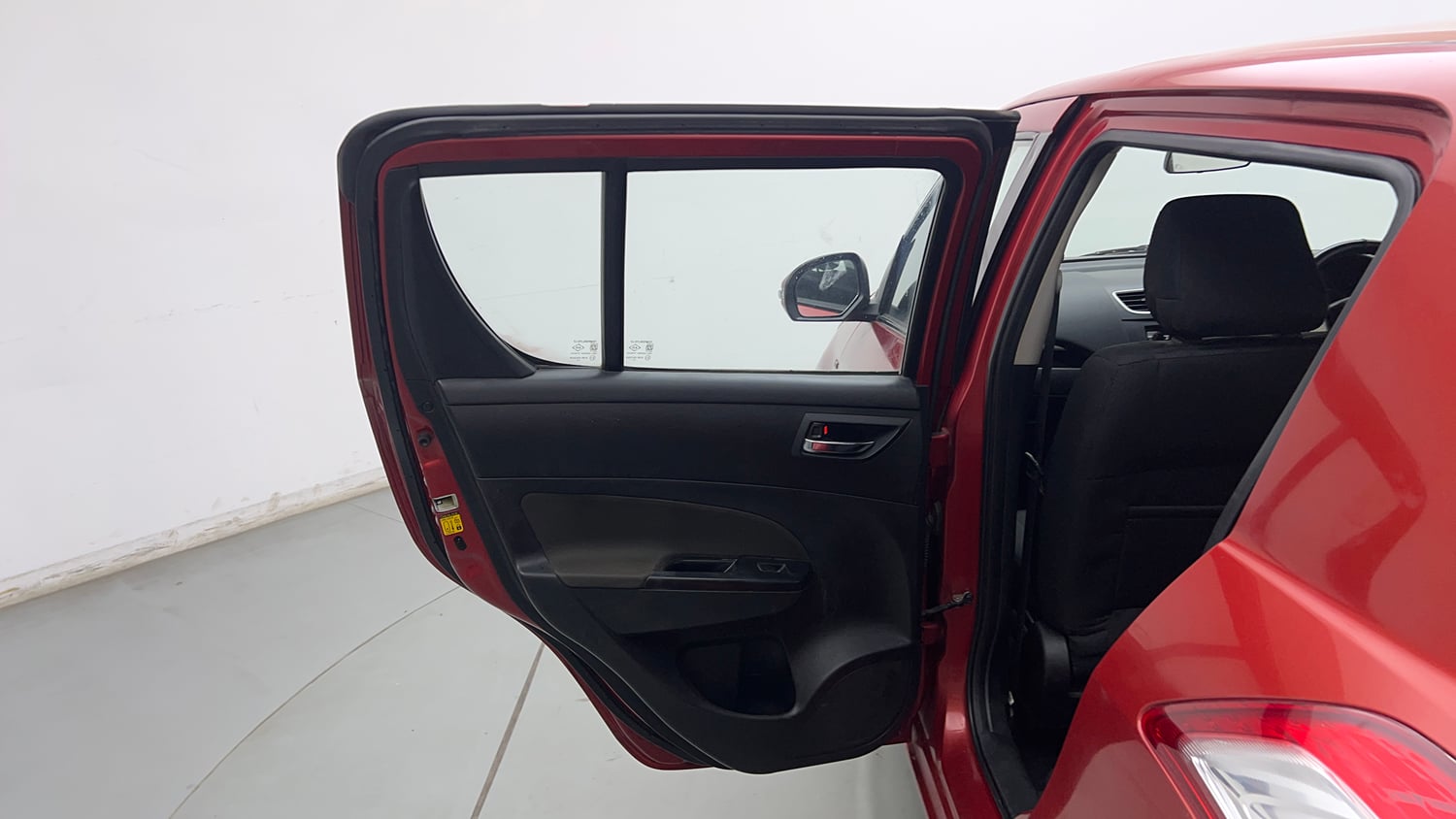 Used 2013 Maruti Suzuki Swift VXi Petrol Manual interior LEFT REAR DOOR OPEN VIEW