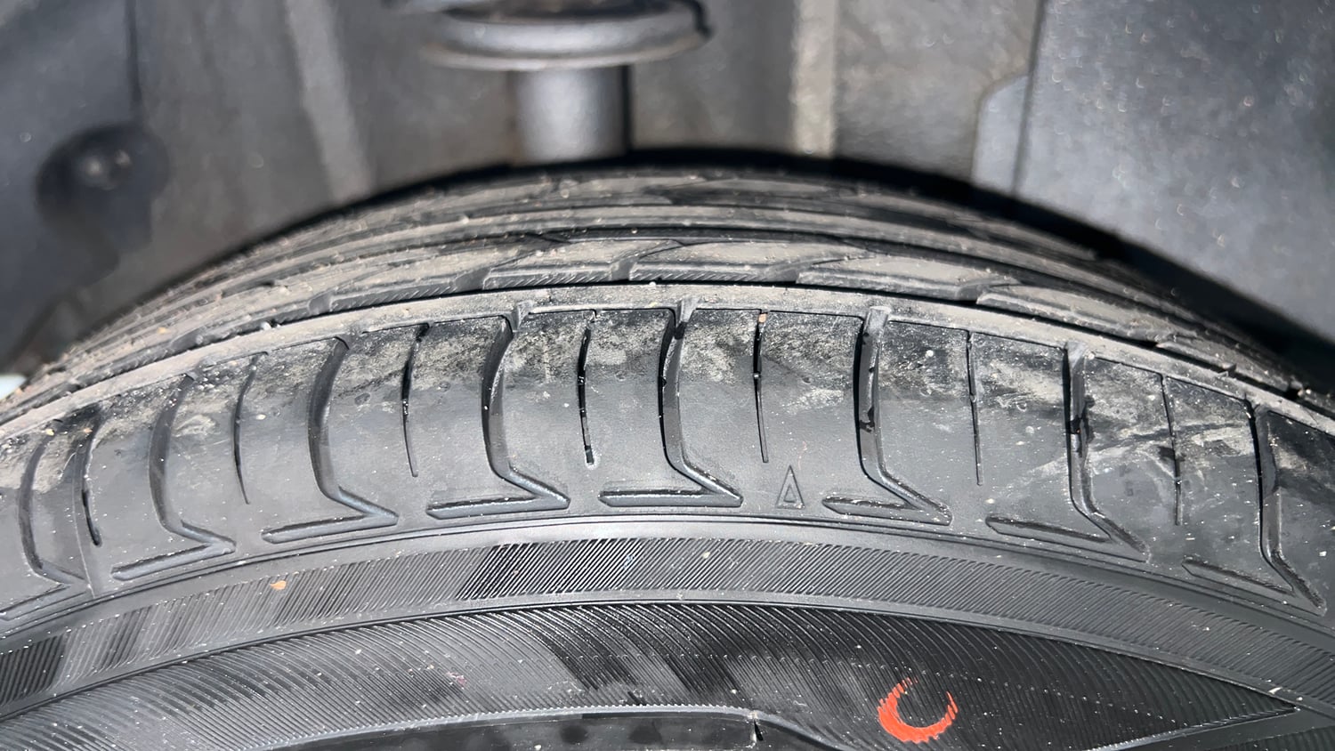Used 2021 Tata Tigor XZ Plus Petrol Manual tyres RIGHT REAR TYRE TREAD VIEW