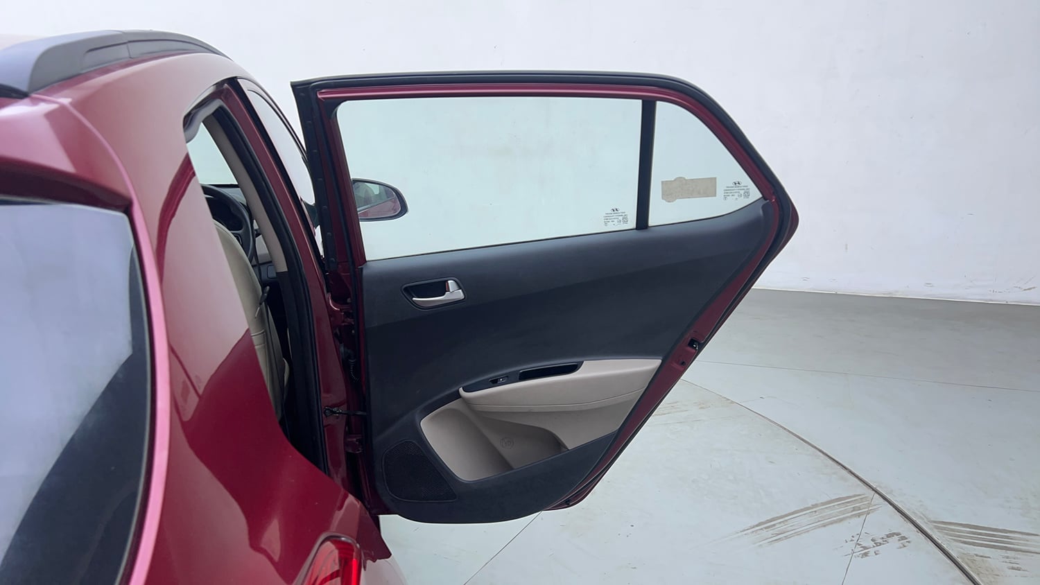 Used 2015 Hyundai Grand i10 Sportz 1.2 Kappa VTVT Petrol Manual interior RIGHT REAR DOOR OPEN VIEW
