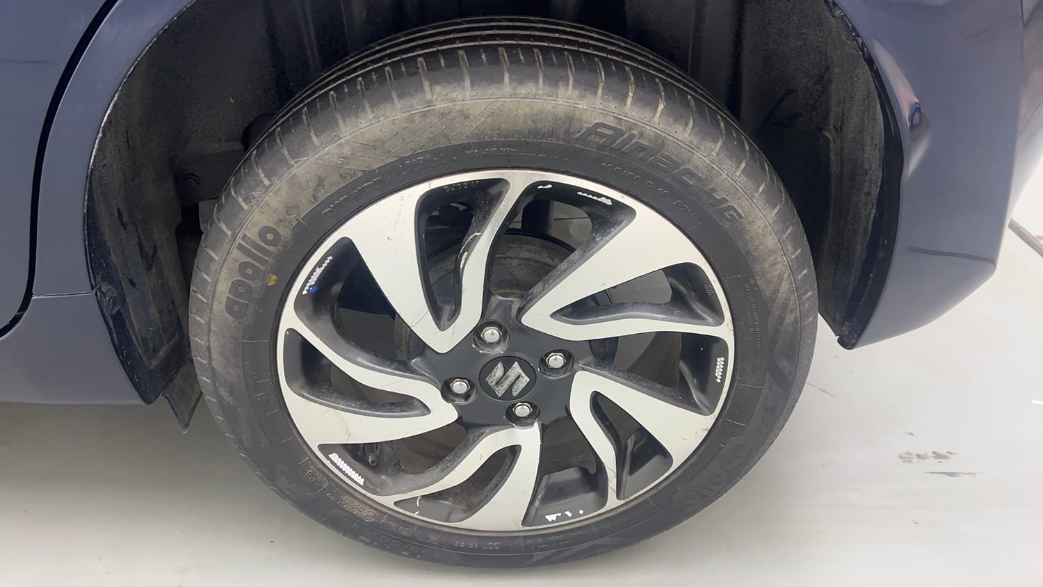 Used 2022 Maruti Suzuki Baleno Alpha Petrol Manual tyres LEFT REAR TYRE RIM VIEW