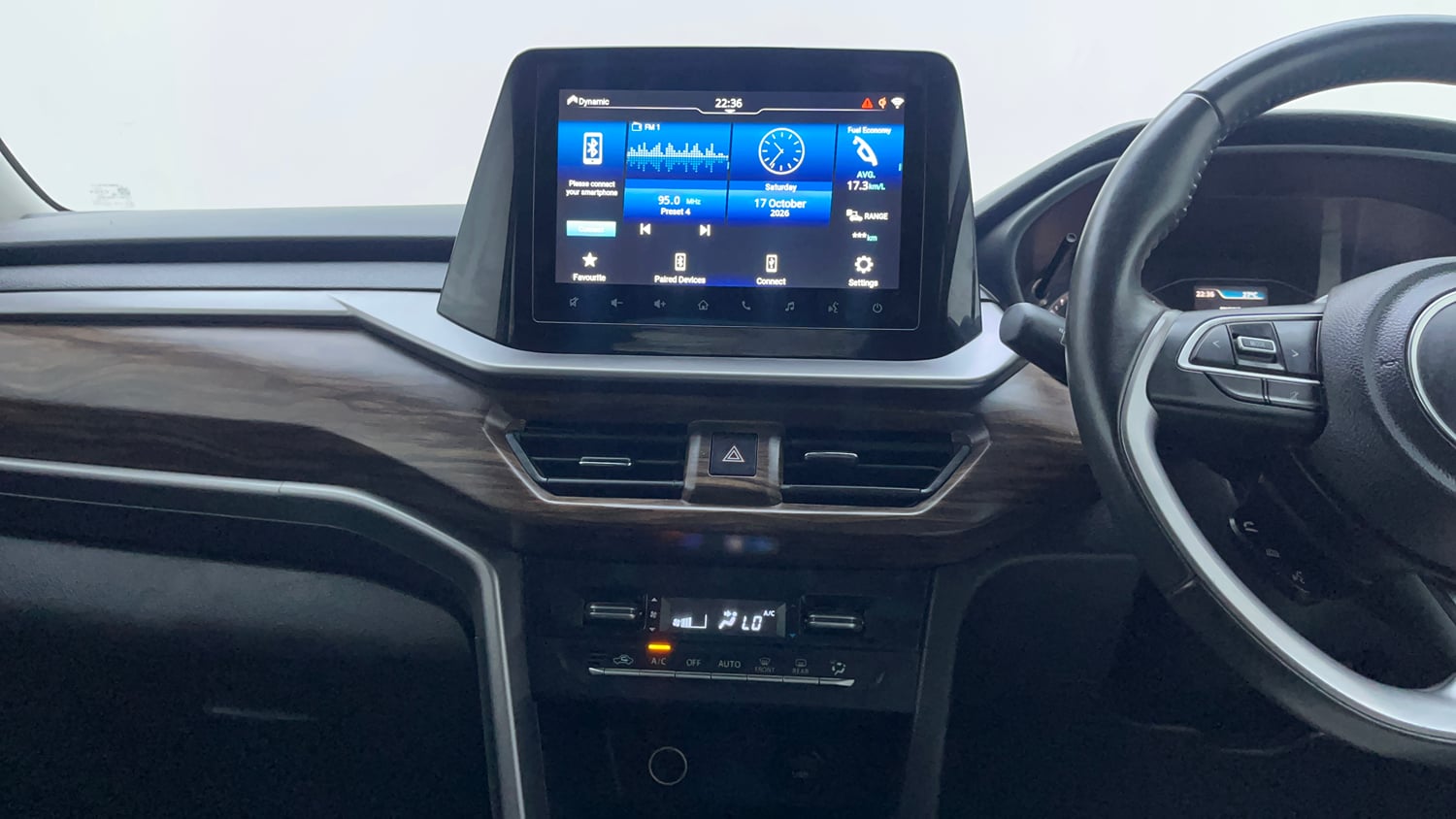 Used 2023 Maruti Suzuki Brezza ZXi Plus Petrol Manual interior MUSIC SYSTEM & AC CONTROL VIEW