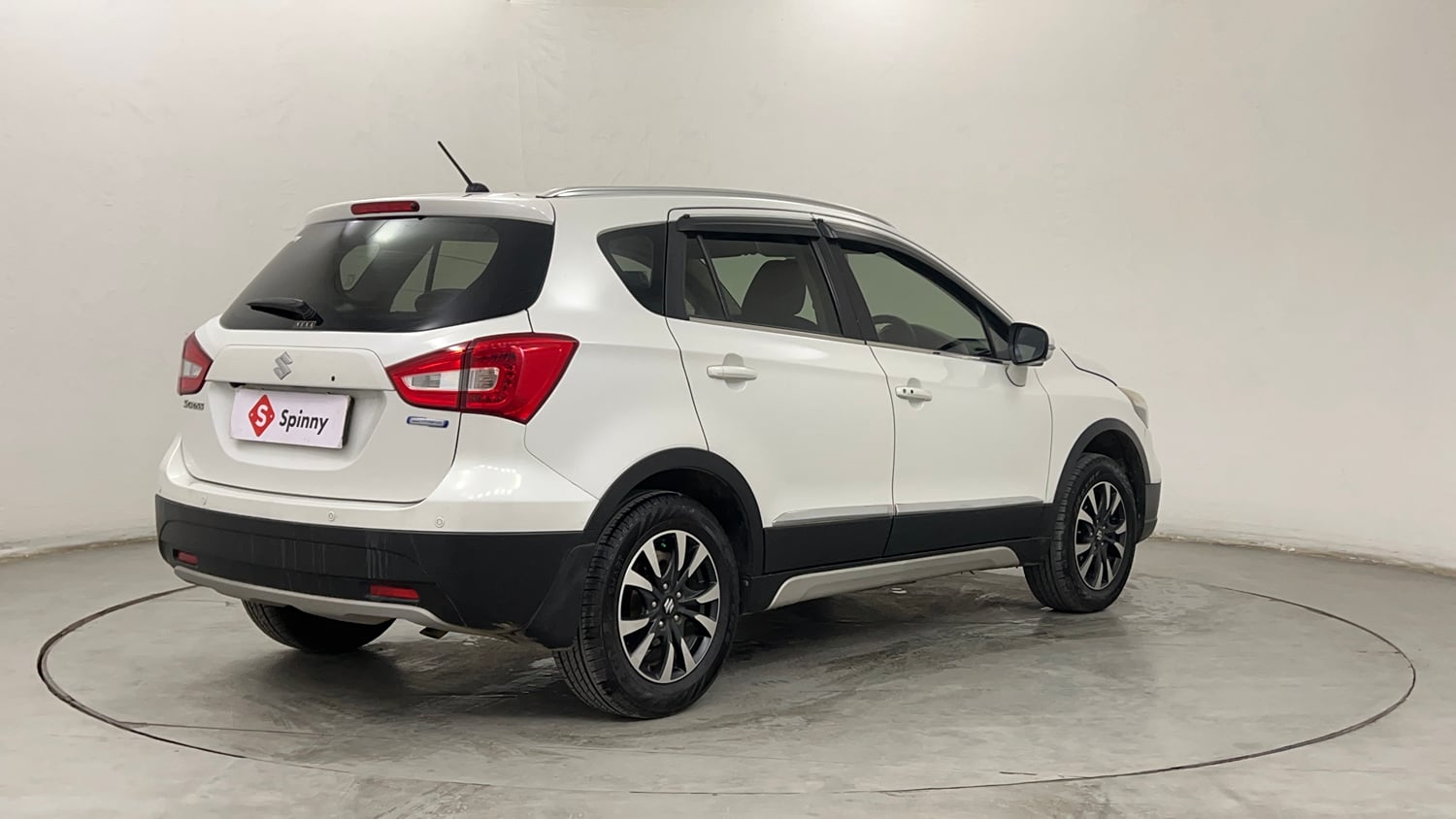 Used 2021 Maruti Suzuki S-Cross Alpha Petrol Manual exterior RIGHT REAR CORNER VIEW