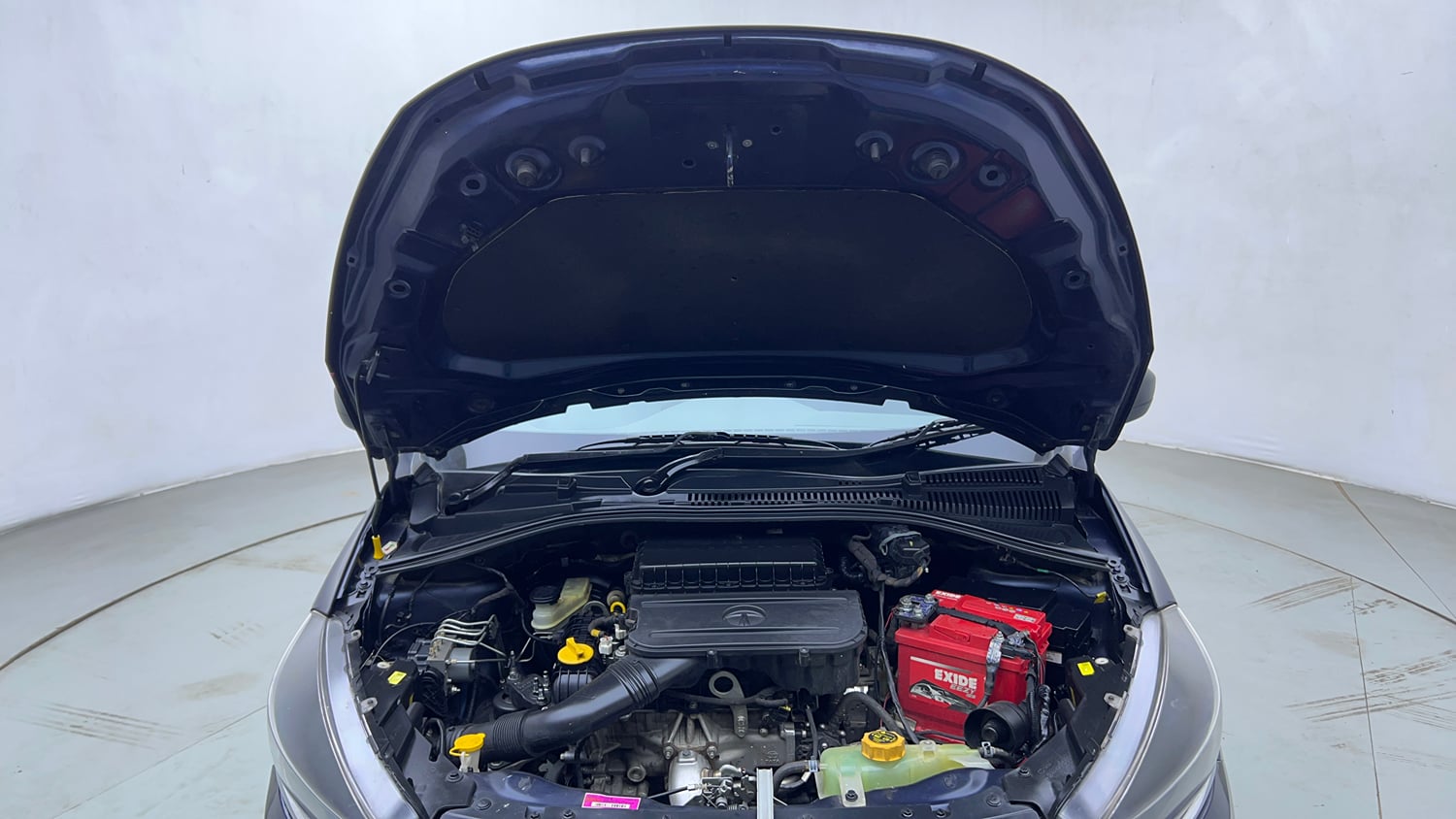 Used 2021 Tata Tigor XMA Petrol Automatic engine ENGINE & BONNET OPEN FRONT VIEW