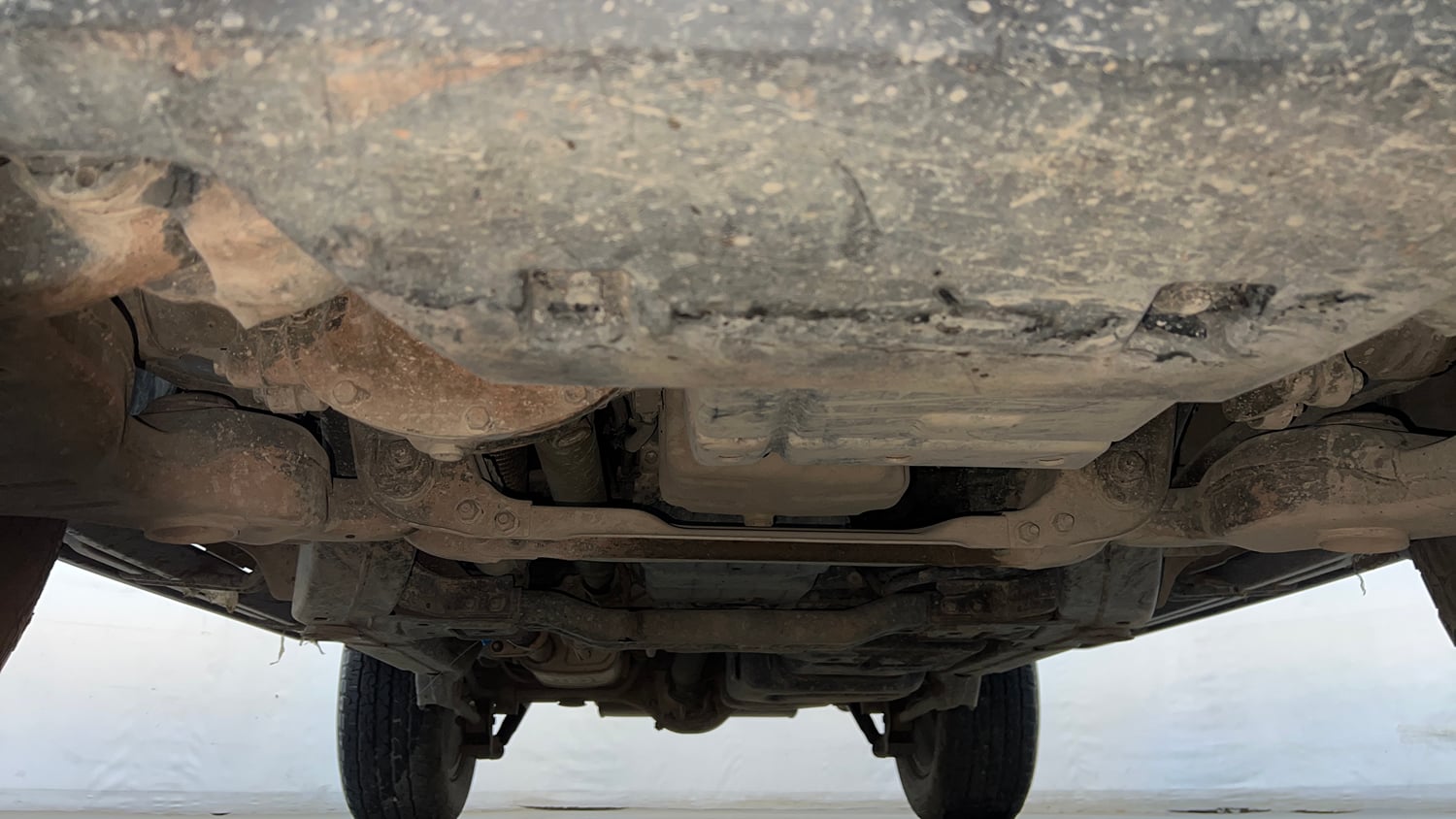 Used 2022 mahindra Thar LX Hard Top Petrol AT 4WD Petrol Automatic extra FRONT LEFT UNDERBODY VIEW