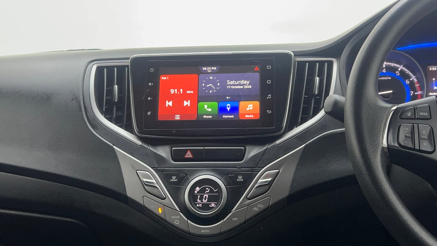 Used 2021 Maruti Suzuki Baleno Zeta Automatic Petrol Automatic interior MUSIC SYSTEM & AC CONTROL VIEW