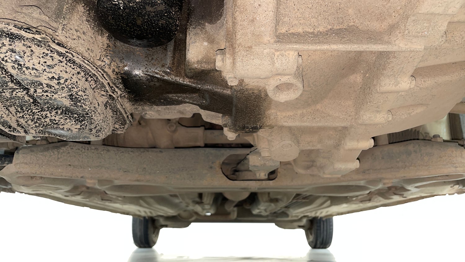 Used 2016 Datsun GO T Petrol Manual extra FRONT LEFT UNDERBODY VIEW