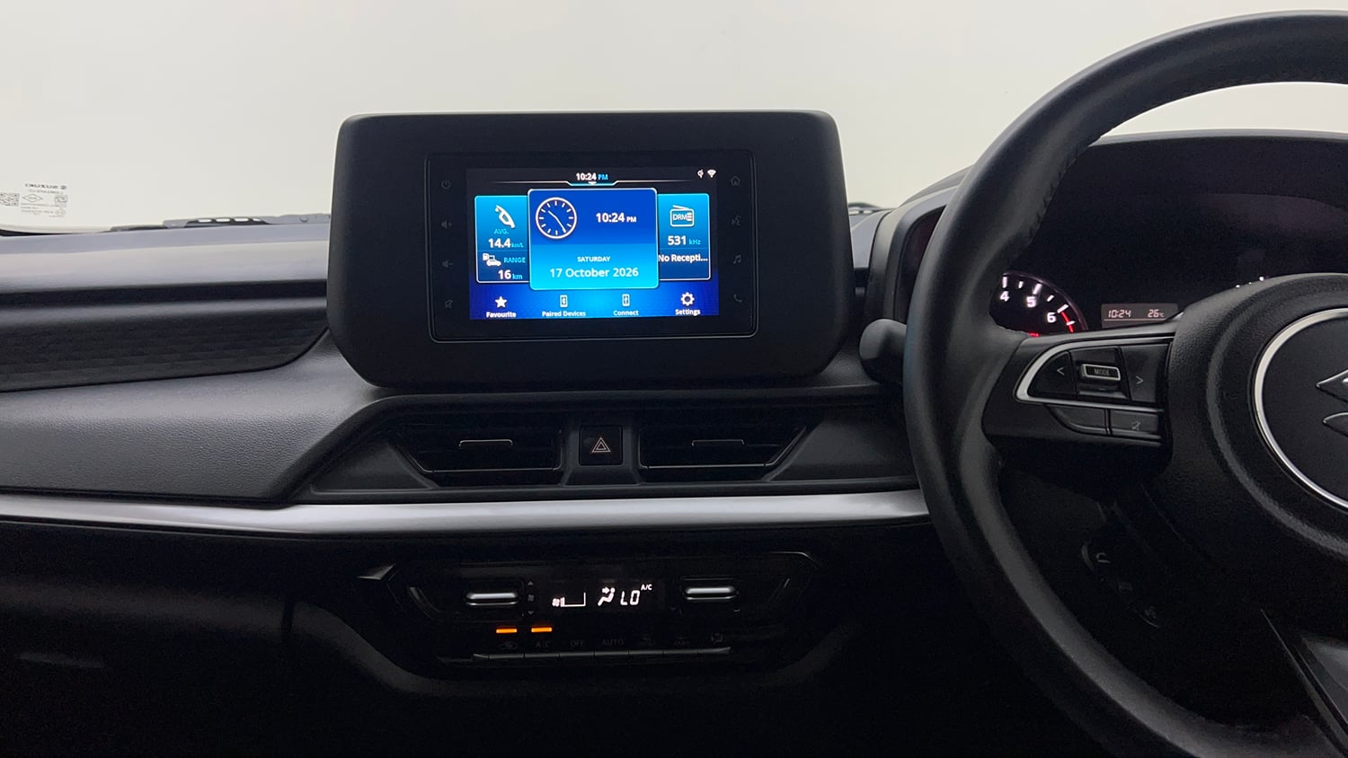 Used 2024 Maruti Suzuki Swift ZXi AMT Petrol Automatic interior MUSIC SYSTEM & AC CONTROL VIEW