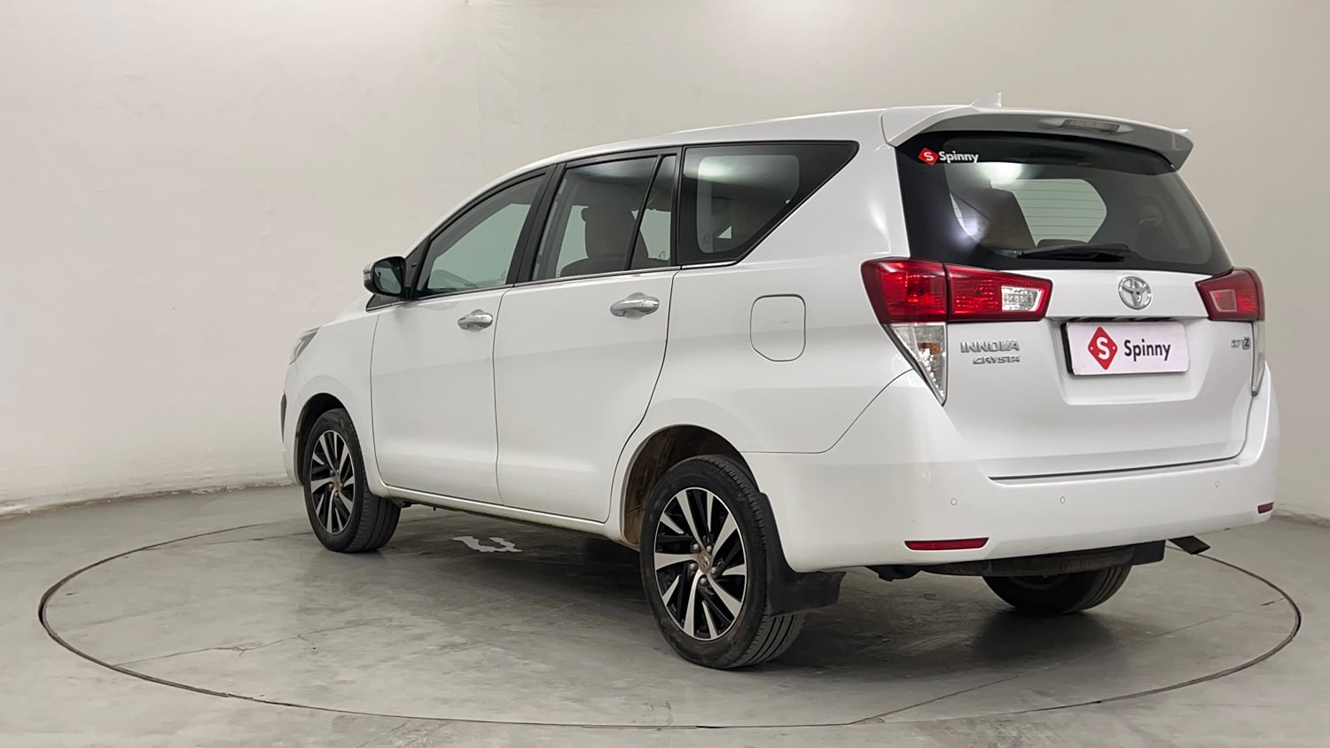 Used 2023 Toyota Innova Crysta ZX 2.7 AT 7 STR Petrol Automatic exterior LEFT REAR CORNER VIEW