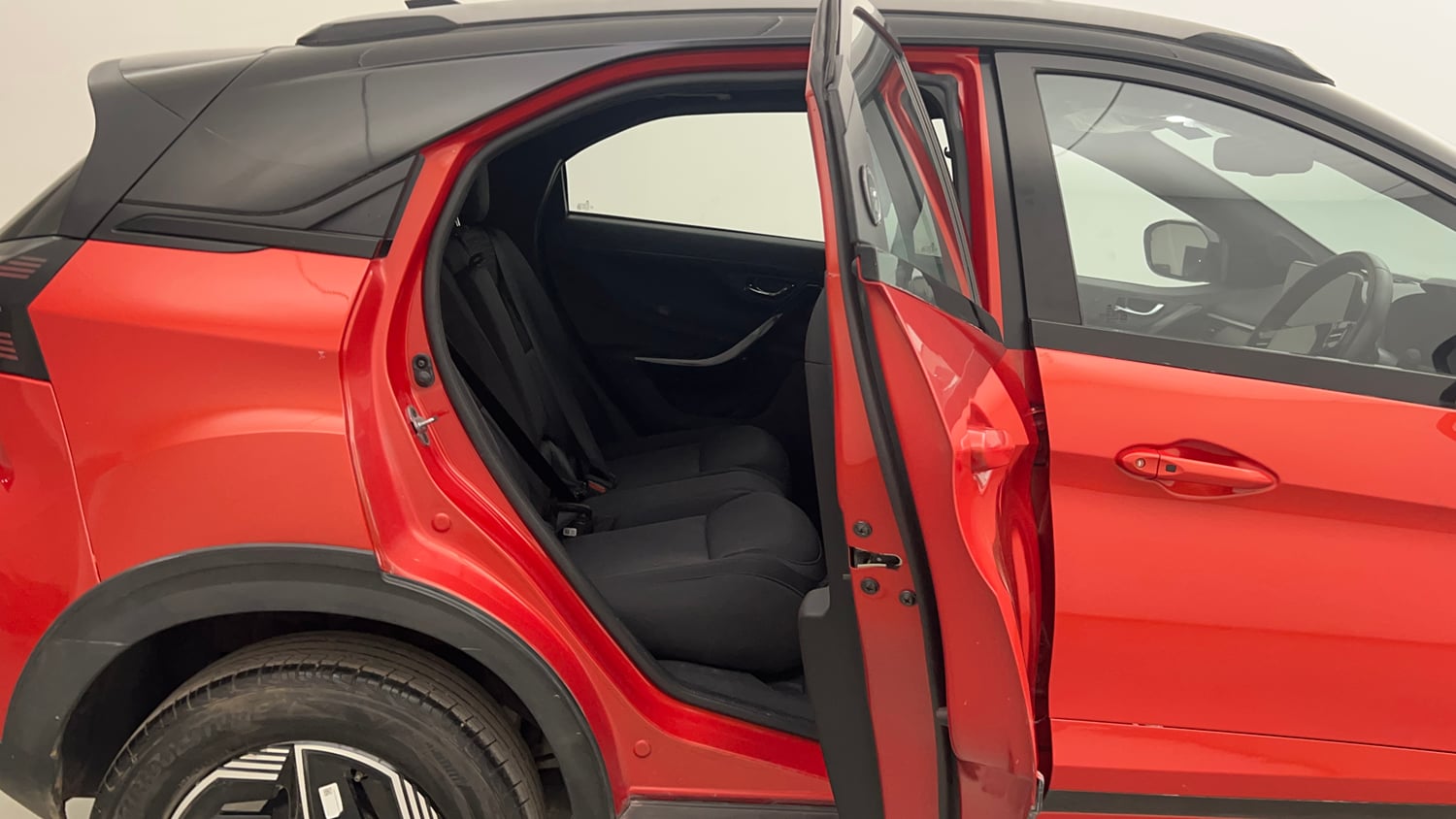 Used 2023 Tata Nexon Fearless 1.2 Revotron Petrol 6MT DT Petrol Manual interior RIGHT SIDE REAR DOOR CABIN VIEW